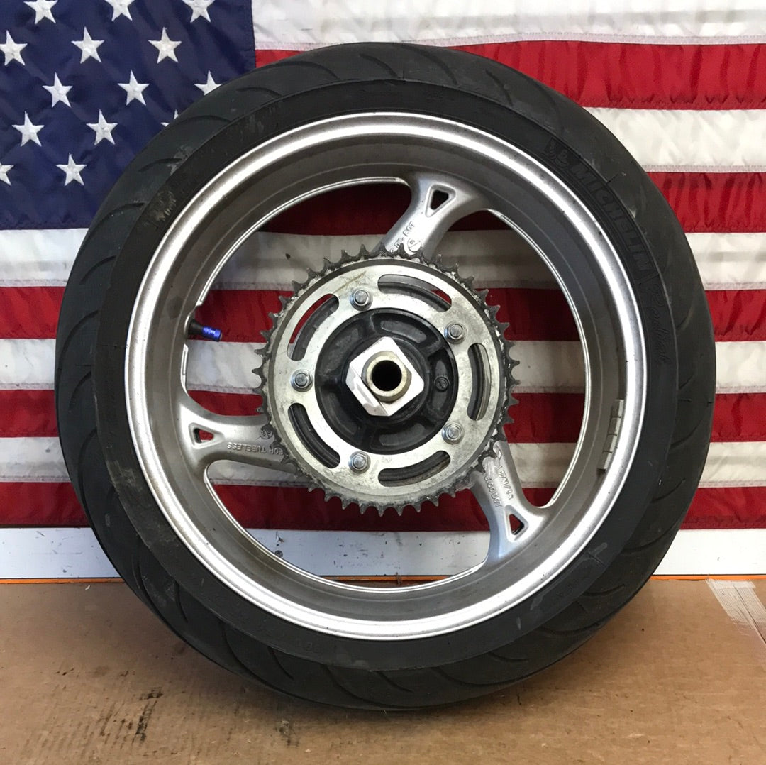 uyu 2008-2020 2nd Gen Suzuki Hayabusa Rear Wheel and Tire Set OEM