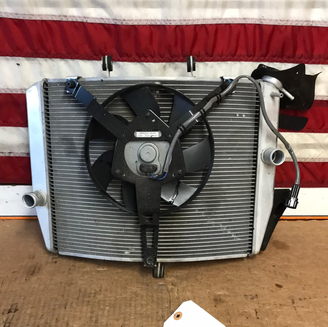 2020 Kawaski 636 ZX6R Radiator Cooling Fan Complete OEM 19 20 21