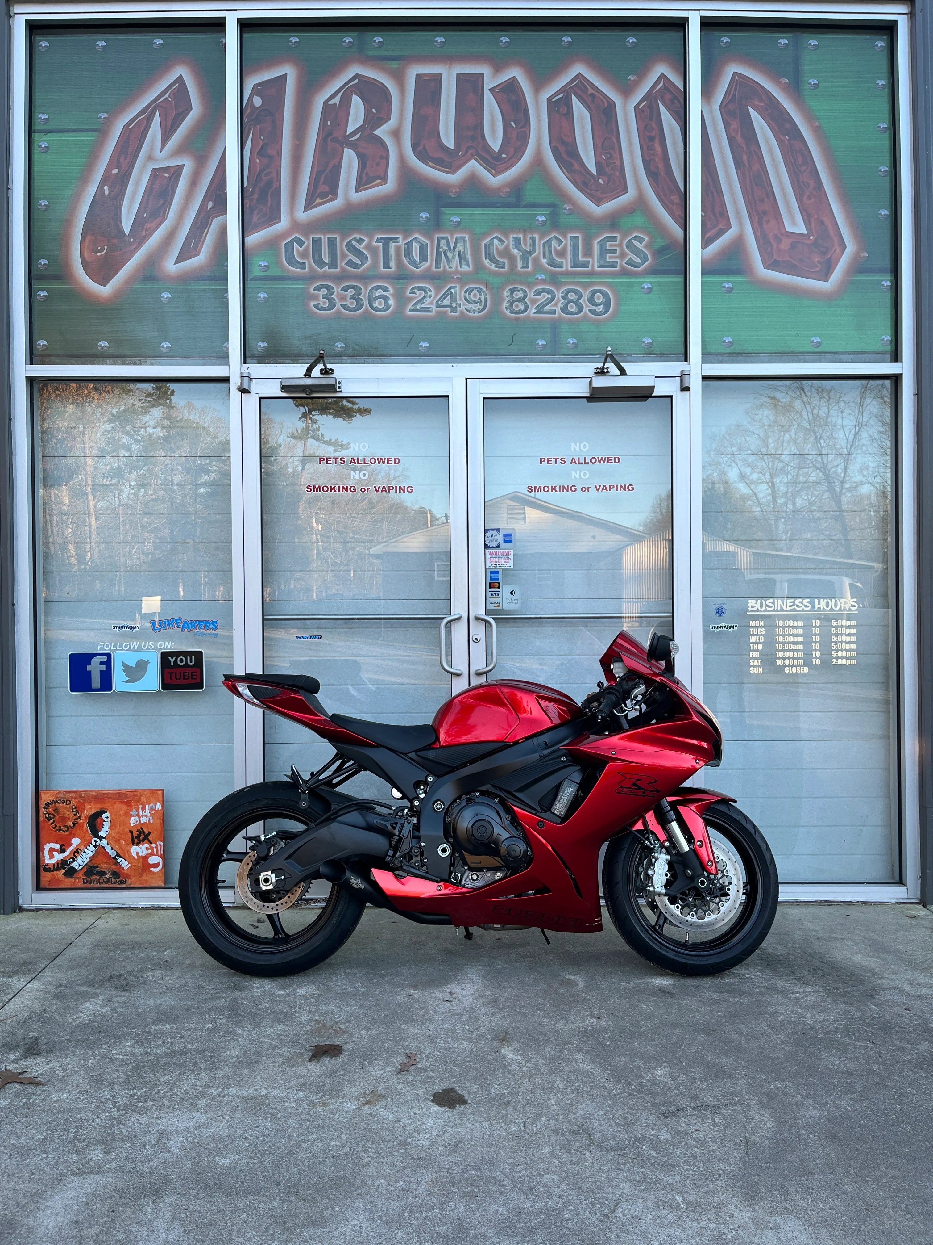 2022 Suzuki GSXR-600 Color: Candy Red Mileage: 5,901 VIN: 100575