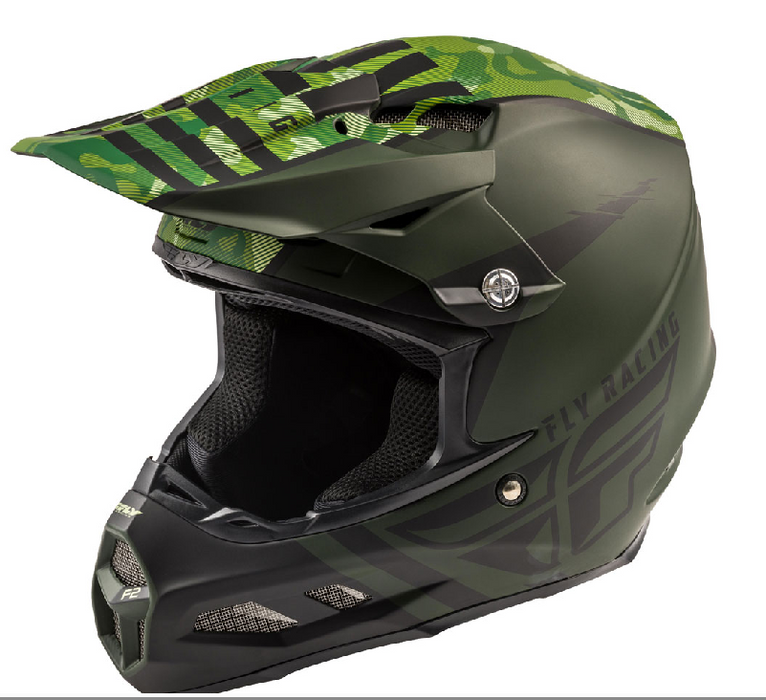 F2 CARBON GRANITE HELMET DARK GREEN/BLACK XL