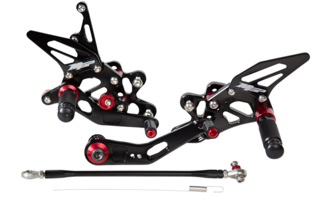 REAR-SETS MGP - SUZ BLK