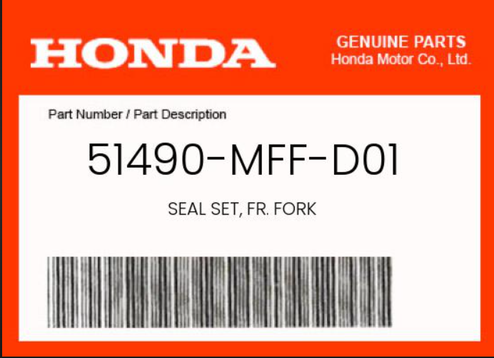 SEAL SET, FR. FORK