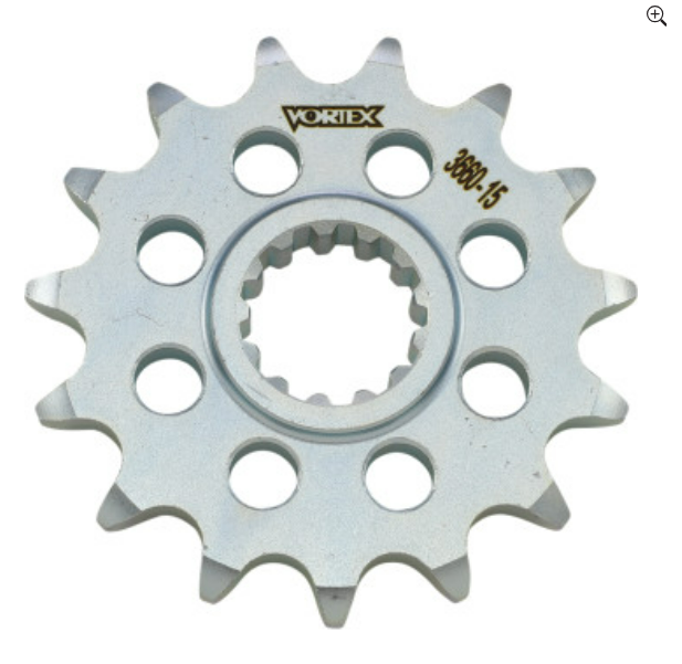15 tooth 525 Front Sprocket: Silver