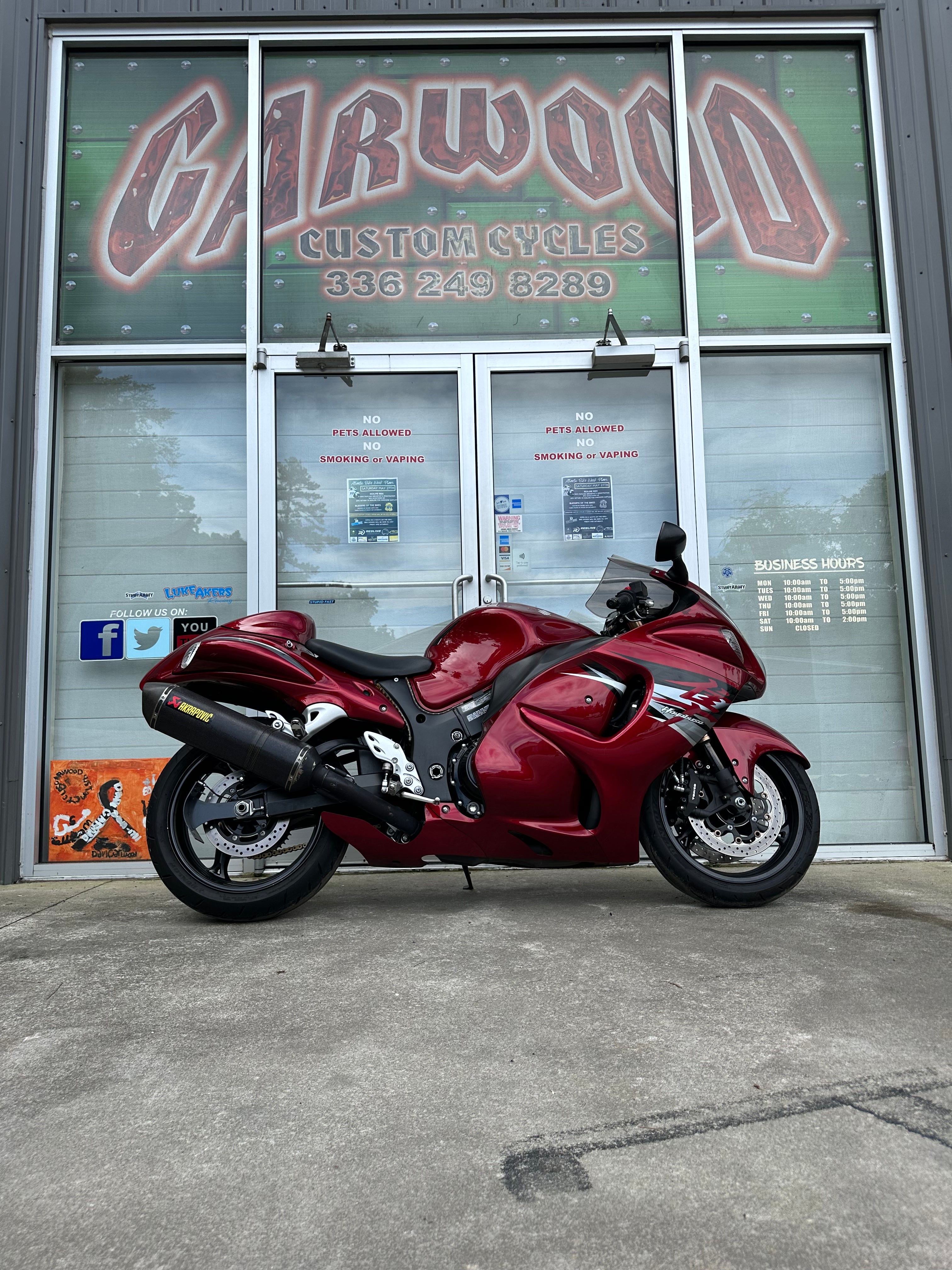2012 Suzuki GSX-1300R Color: Burgundy Mileage: 17,587 VIN: 101188