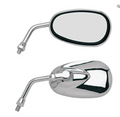 Mirror - 'Lil' Cruiser - Side View - Oval - Chrome - Left/Right
