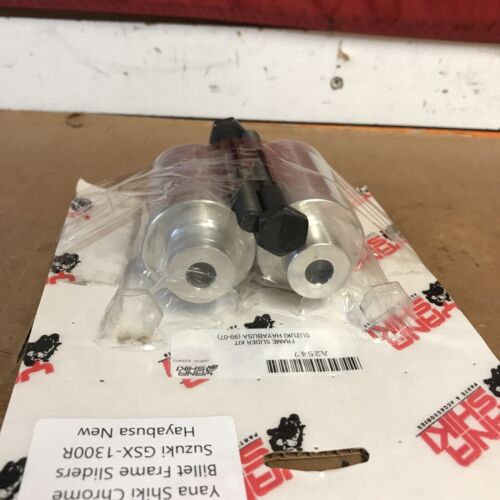 Yana Shiki Chrome Billet Frame Sliders Suzuki GSX-1300R Hayabusa New