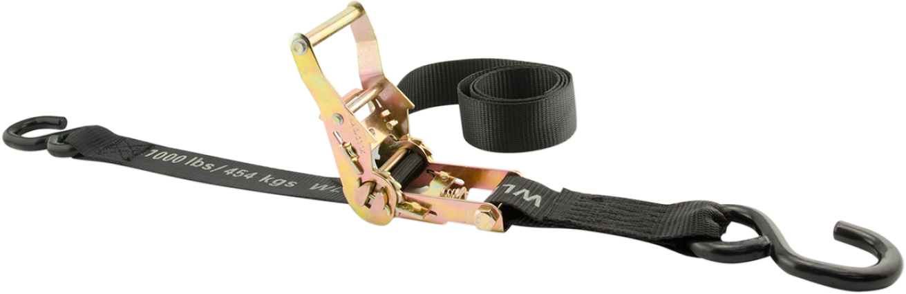 1.5"X6' HD RTCHT STRP-BK
