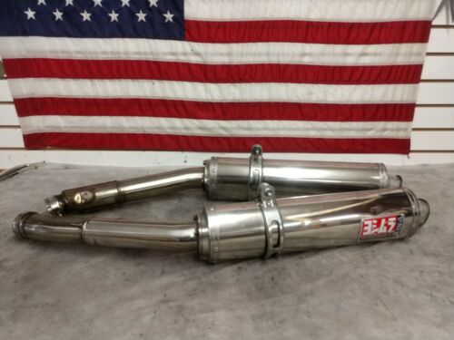 1999-2007 SUZUKI GSXR1300R BUSA YOSHIMURA DUAL EXHAUST PIPE MUFFLER SLIP ON CAN