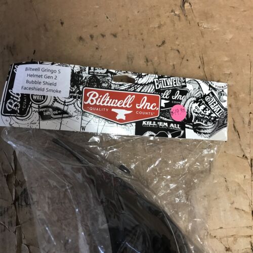 Biltwell Gringo S Helmet Gen 2 Bubble Shield Faceshield Smoke