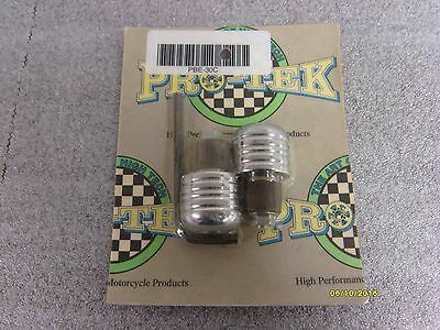Pro-Tek Chrome Bar Ends For Honda & Suzuki Motorcycles  PBE-30C