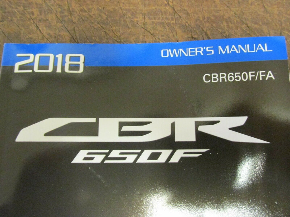 2014-2018 HONDA CBR650F CBR 650F OWNERS MANUAL RIDING TIPS OEM 1599 MILES
