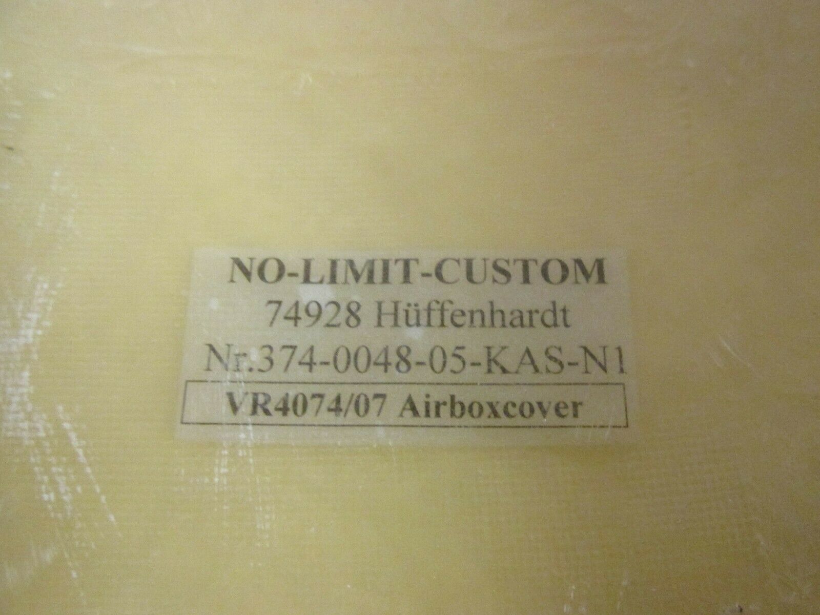 HARLEY DAVIDSON V-ROD VROD AIRBOX TANK COVER  NO LIMIT CUSTOM