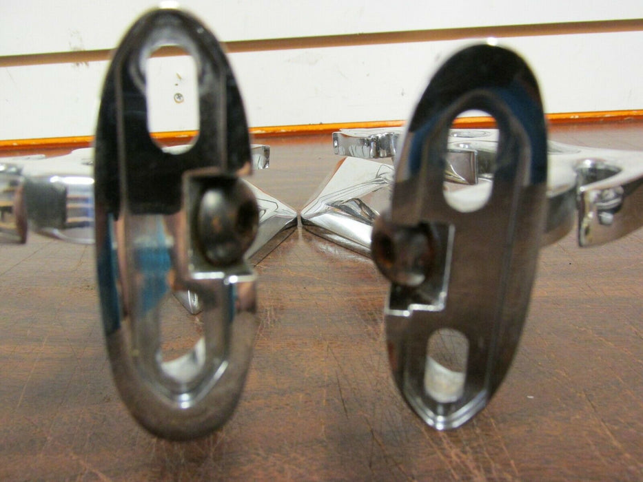 Custom Chrome Flame Motorcycle Mirrors Flaming Universal Rear View Mirrors