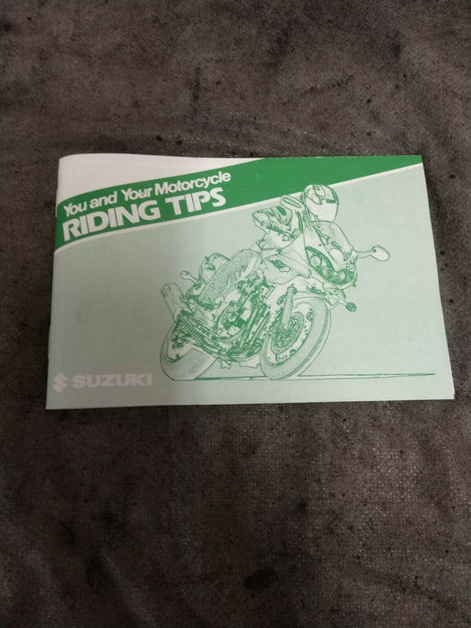 SUZUKI OEM GSX1300R OWNERS MANUAL+ VINTAGE RIDING TIPS BOOKLET 99011-15H54-03A