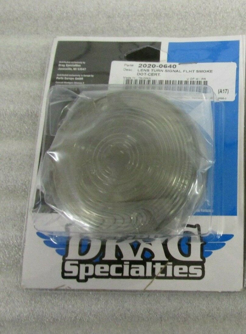 Drag Specialties 2020-0640 Replacement Turn Signal Lenses Smoke