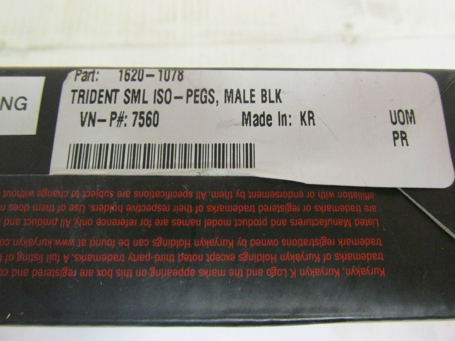 Kuryakyn TRIDENT SMALL ISO Pegs and mount 1620-1078 7560 1 1/4" Clamps