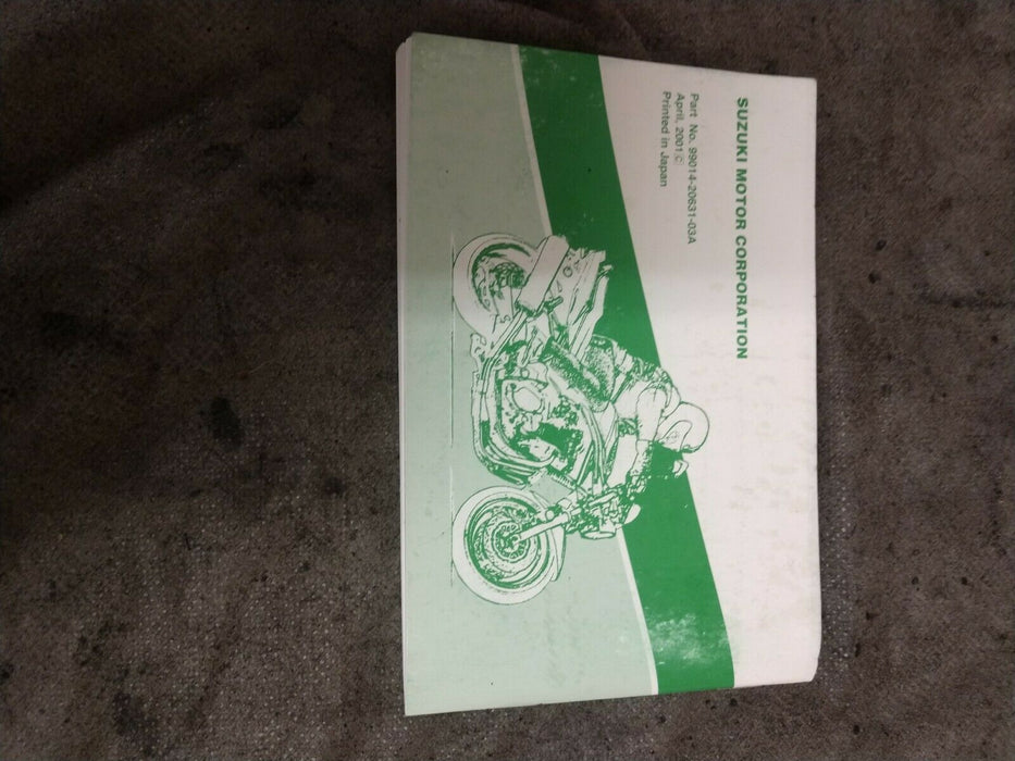 SUZUKI OEM GSX1300R OWNERS MANUAL+ VINTAGE RIDING TIPS BOOKLET 99011-15H54-03A