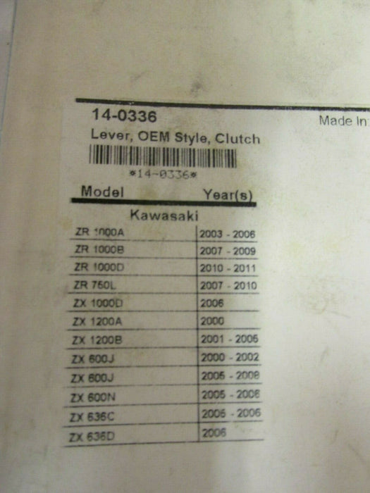 KAWASAKI Motion Pro OE Style Clutch Lever 14-0336 071547