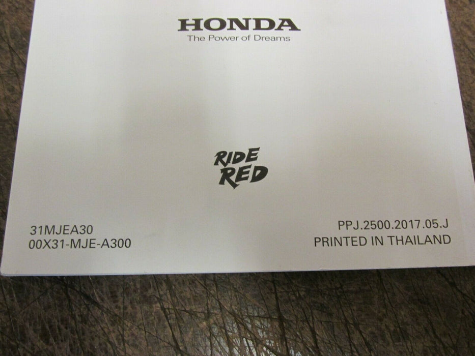 2014-2018 HONDA CBR650F CBR 650F OWNERS MANUAL RIDING TIPS OEM 1599 MILES