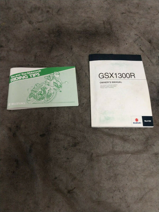 SUZUKI OEM GSX1300R OWNERS MANUAL+ VINTAGE RIDING TIPS BOOKLET 99011-15H54-03A