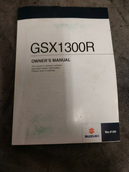 SUZUKI OEM GSX1300R OWNERS MANUAL+ VINTAGE RIDING TIPS BOOKLET 99011-15H54-03A