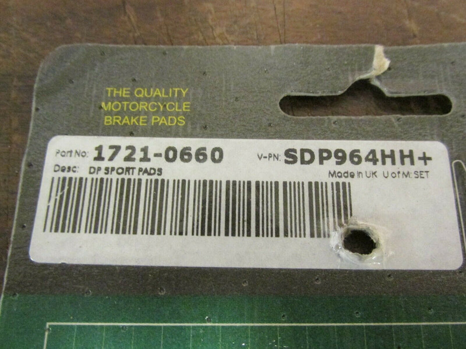 DP front  brake pads V-PN SDP964HH part number 1721-0660 #692