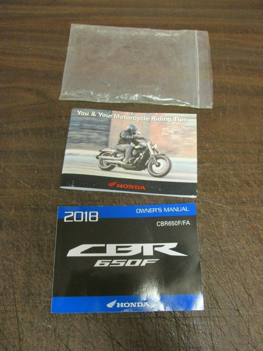2014-2018 HONDA CBR650F CBR 650F OWNERS MANUAL RIDING TIPS OEM 1599 MILES