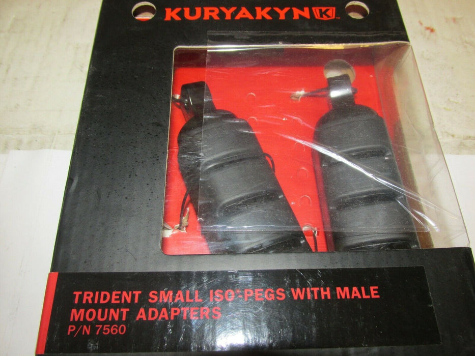 Kuryakyn TRIDENT SMALL ISO Pegs and mount 1620-1078 7560 1 1/4" Clamps
