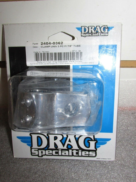Drag Specialties 2404-0362 Three-Piece 7/8 Frame Clamp