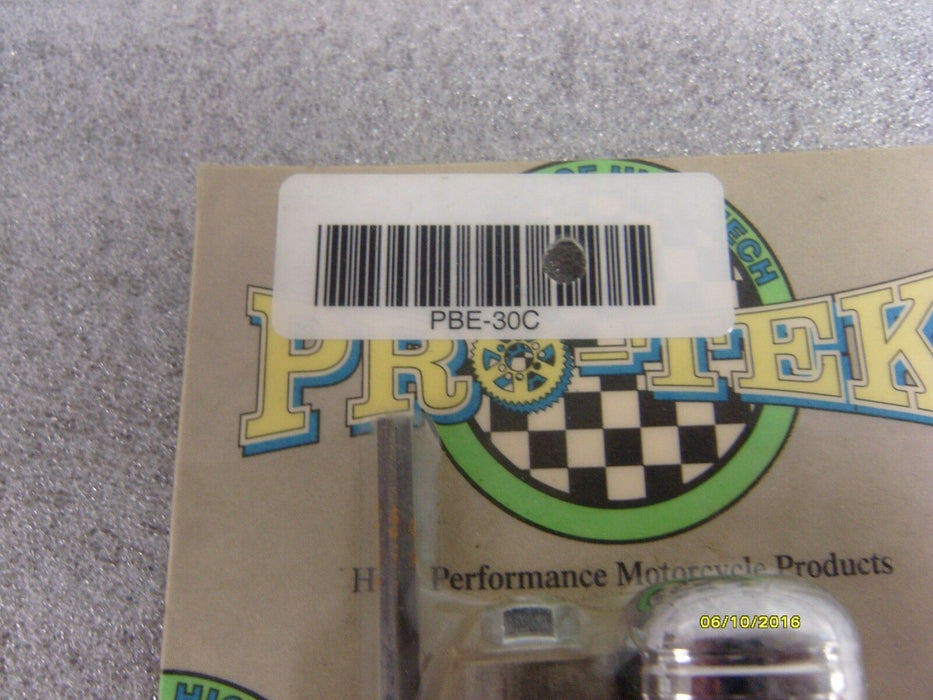 Pro-Tek Chrome Bar Ends For Honda & Suzuki Motorcycles  PBE-30C