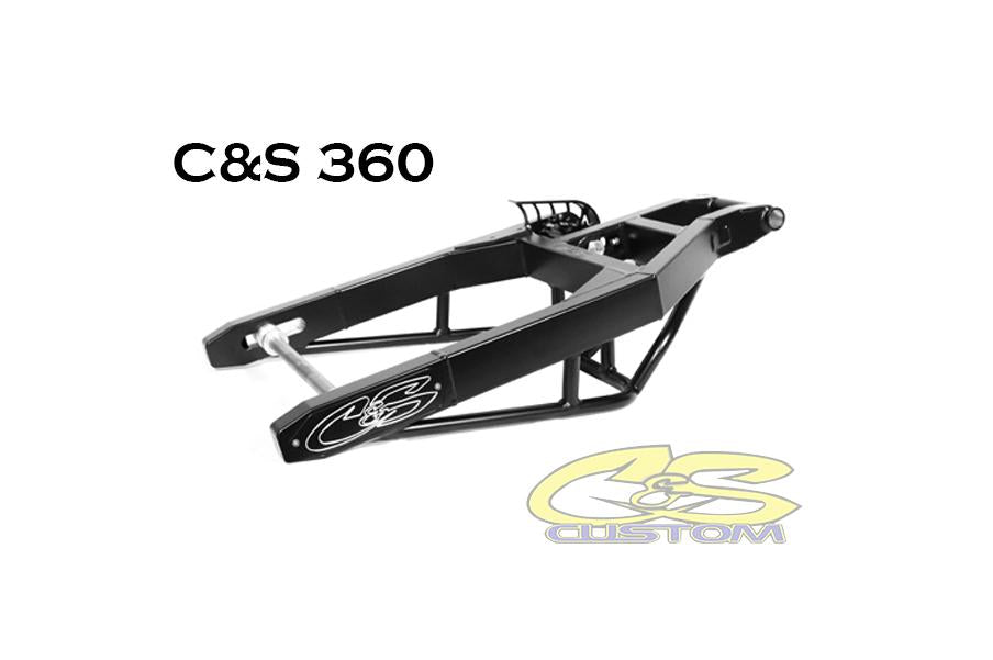 SDS Kawasaki ZX14 360 Dual Side Swingarm Matte Black Finish 12" Over