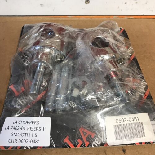 LA CHOPPERS LA-7402-01 RISERS 1" SMOOTH 1.5 CHR 0602-0481