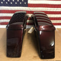 1994-2013 Harley Davidson Saddlebags Black Cherry pair OEM for Electra Glide