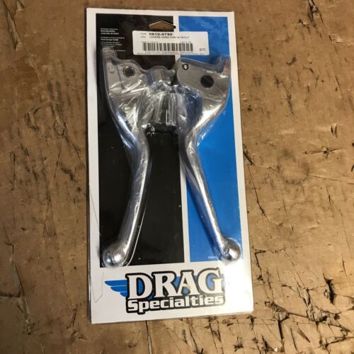 DRAG SPECIALTIES Chrome Wide Blade Lever Set - 0610-0790