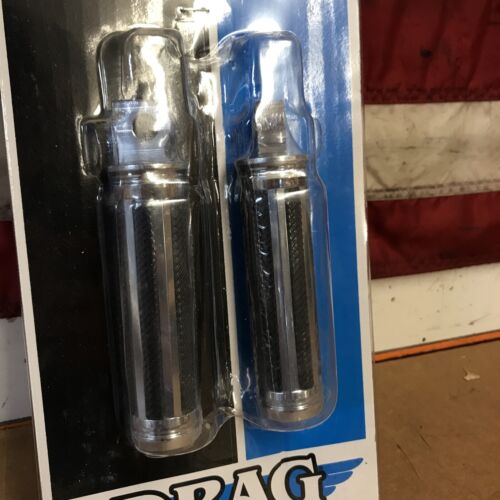 Drag Specialties P-1620-1049 Razor Foot Pegs, Chrome, Left and Right Set