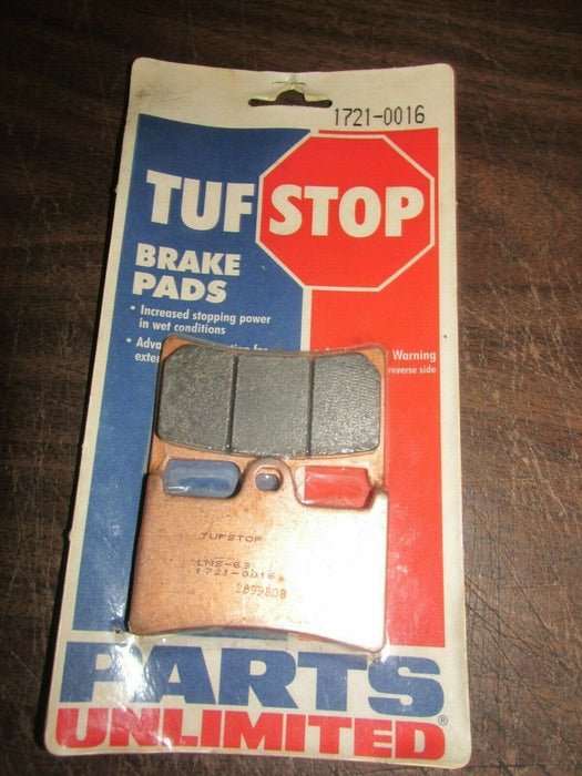 FRONT BRAKE PADS PARTS UNLIMITED TUF STOP # 1721-0016 HONDA & LOTS OF MAKES