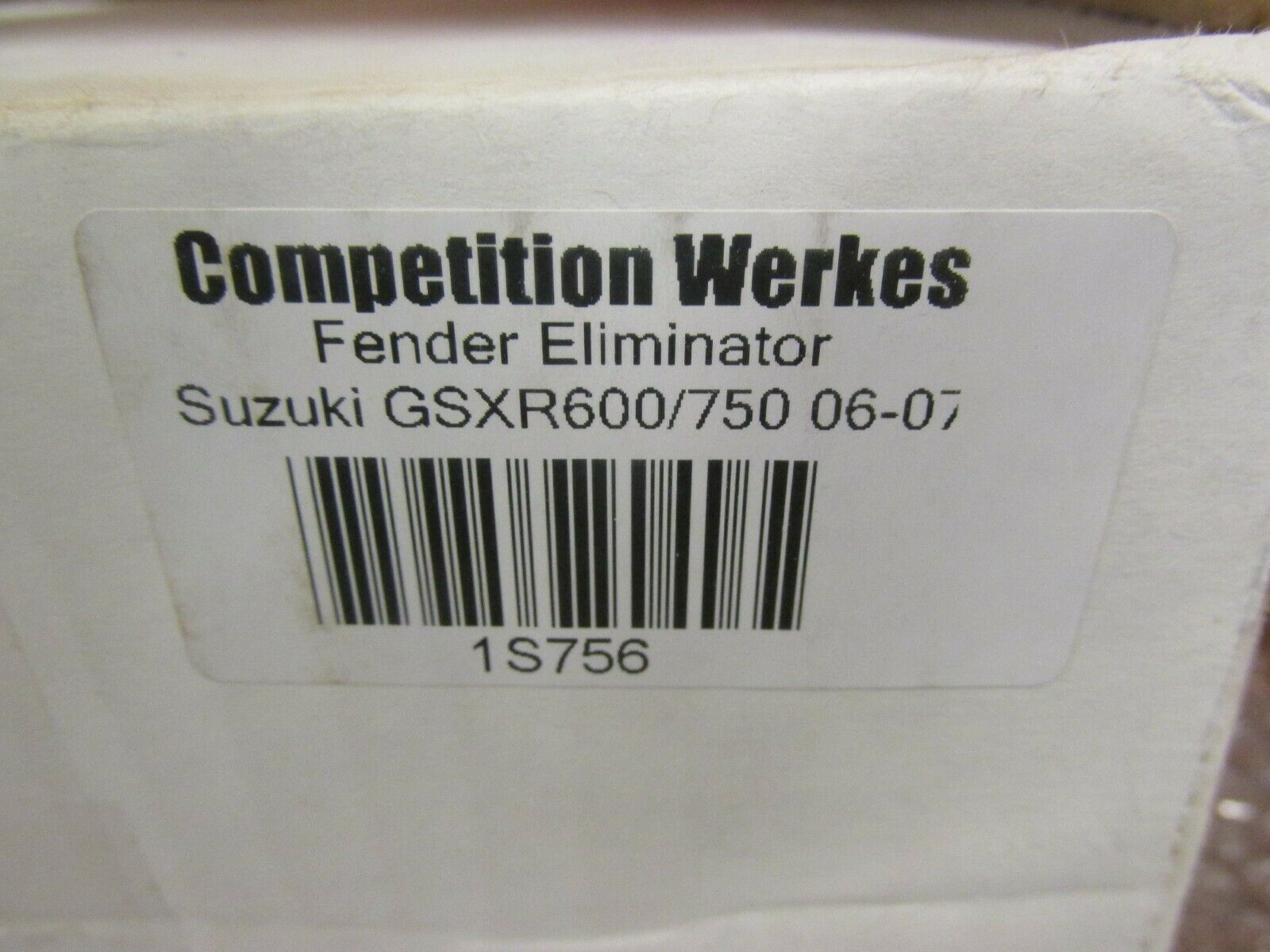 2006-2007 SUZUKI GSXR 600/750 COMPETITION WERKES FENDER ELIMINATOR KIT  (1S756)