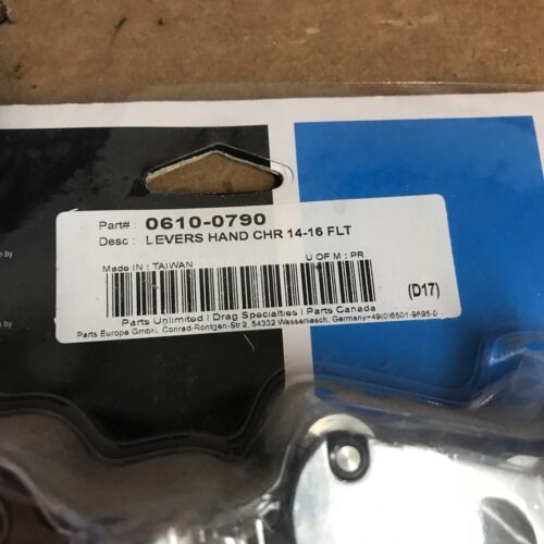 DRAG SPECIALTIES Chrome Wide Blade Lever Set - 0610-0790