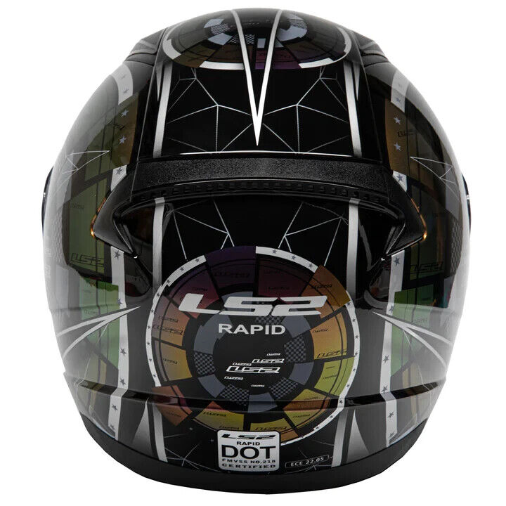 chameleon motorcycle helmet LS2 Rapid FF353 Tech 2.0 Chameleon Motorcycle Helmet Black/Green XL – C&S Custom