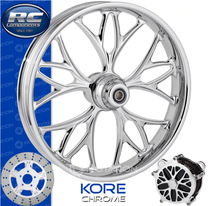 RC KORE 360D Black Powdercoat Front and Rear Wheels - Honda CBR600-RR