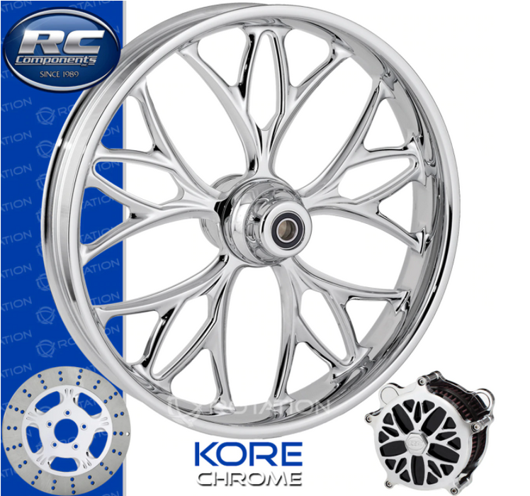 RC KORE 300D Black Powdercoat Front and Rear Wheels - Suzuki Katana 750