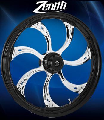 RC ZENITH 240S Chrome Rim Black Spokes Chrome Hub Twilight Front And Rear Wheels - Suzuki Katana 750