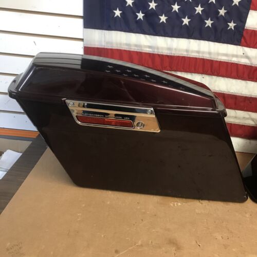 1994-2013 Harley Davidson Saddlebags Black Cherry pair OEM for Electra Glide