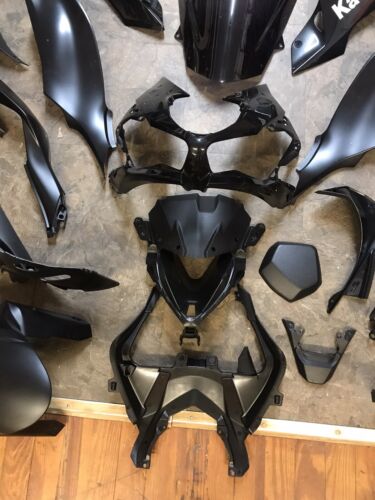 2019 Kawasaki ZX6R Full Fairing Set Black *GENUINE OEM* with fender