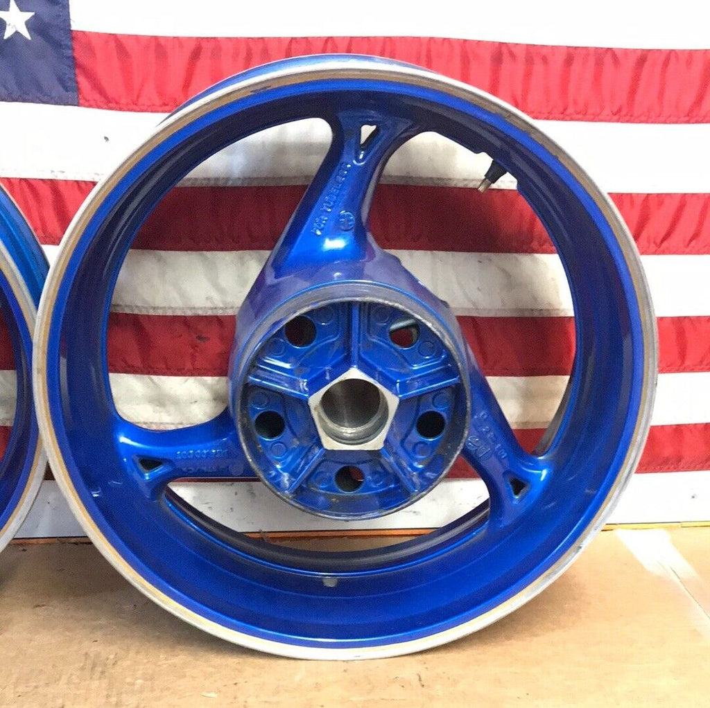 2008-2020 Suzuki Hayabusa Gen 2 Busa Front Rear Wheel Set Blue (2013)