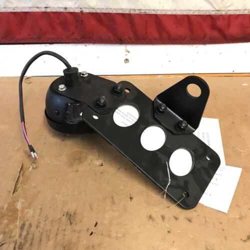 Amazicha Motorcycle Brake Tail Light 3/4" Side Mount License Plate Bracket LED R