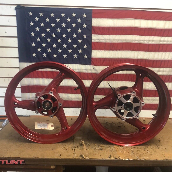 2008-2021 Gen-2 Suzuki Hayabusa GSXR 1300 Front/Rear Wheel STR8 in RED