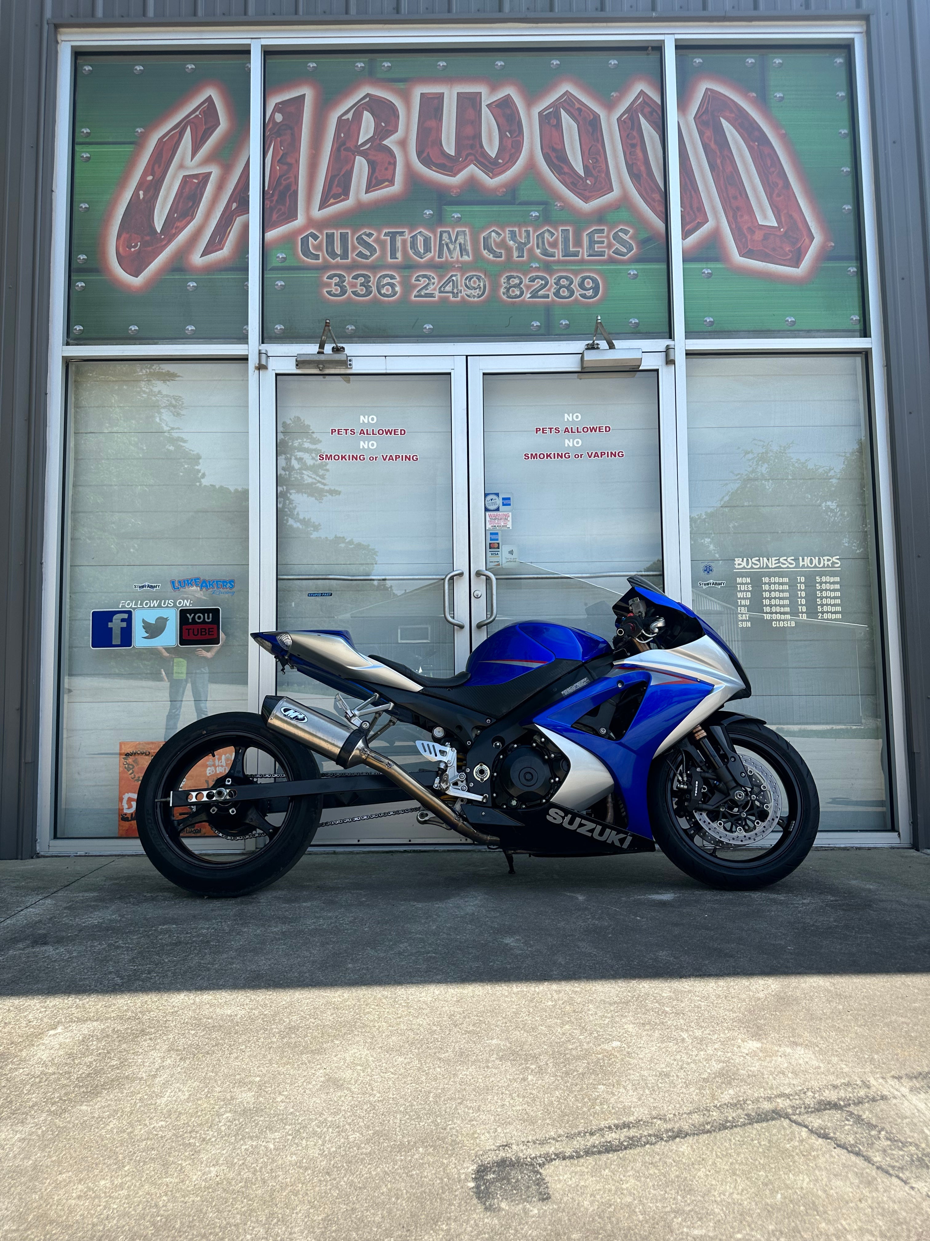 2007 Suzuki GSXR-1000 Color: Blue Mileage: 12,144 VIN: 101729