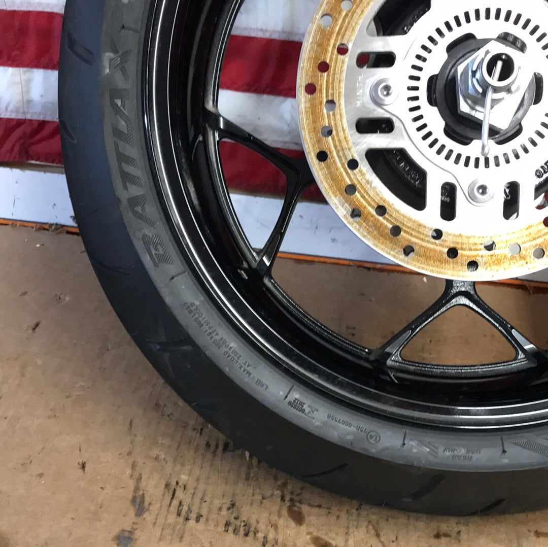 2012-2020 Kawasaki Ninja ZX14 ZX-14R Rear Wheel and Tire with Rotors OEM