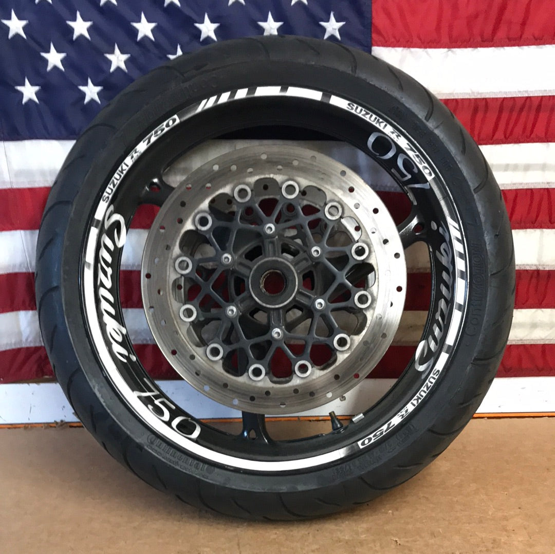 2008-2009 Suzuki GSXR 750 Front Wheel and Rotors OEM